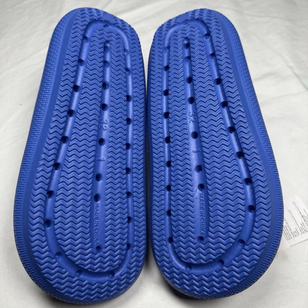 Kids Blue Slide Sandals Size 1 US Lightweight Comfort Shower Slides NEW‎